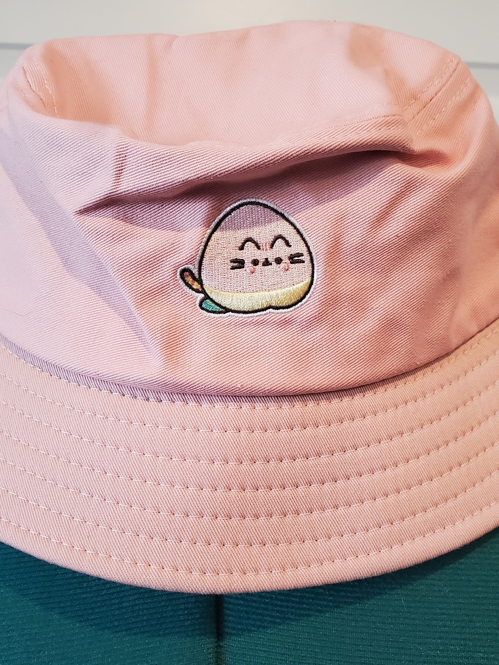 Pusheen Pink Embroidered Bucket Hat